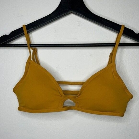 L*SPACE Ross Bralette Keyhole Strappy Bikini Top in Bronze Womens Size Small - Picture 3 of 7